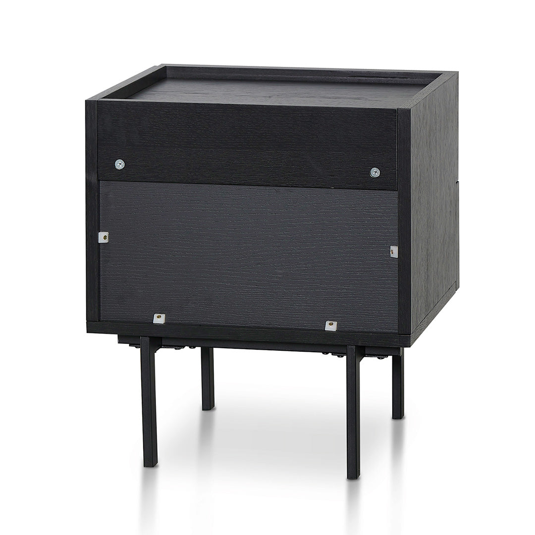 Aniya Bedside Table - Full Black