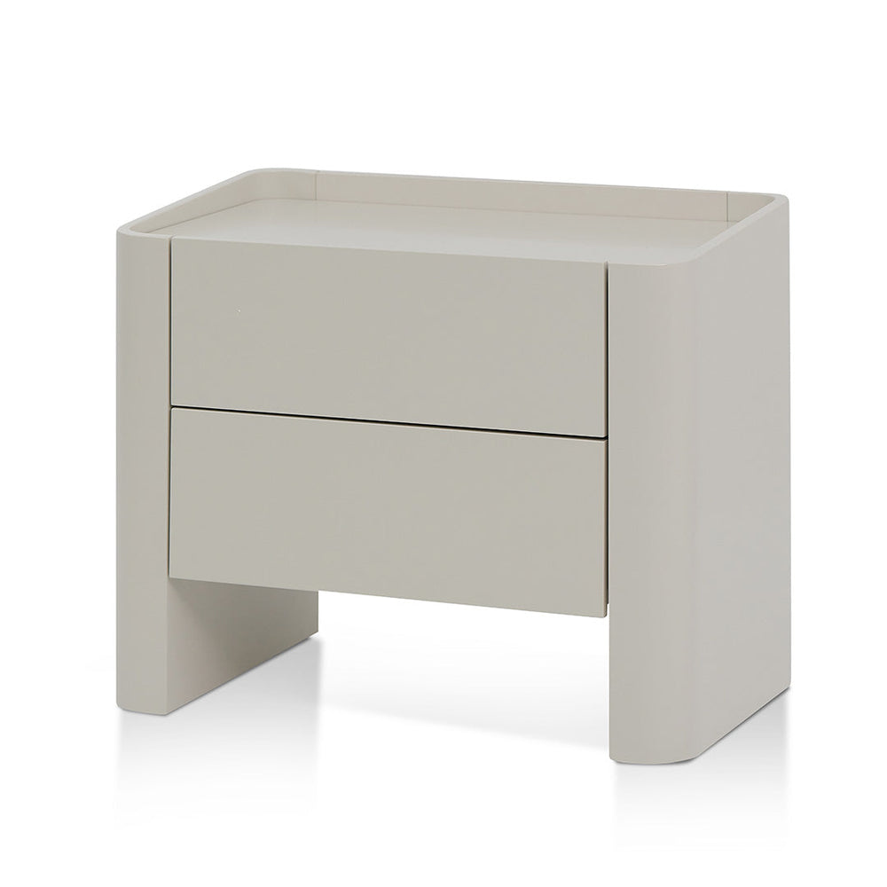 Latonya Bedside Table - Light Grey