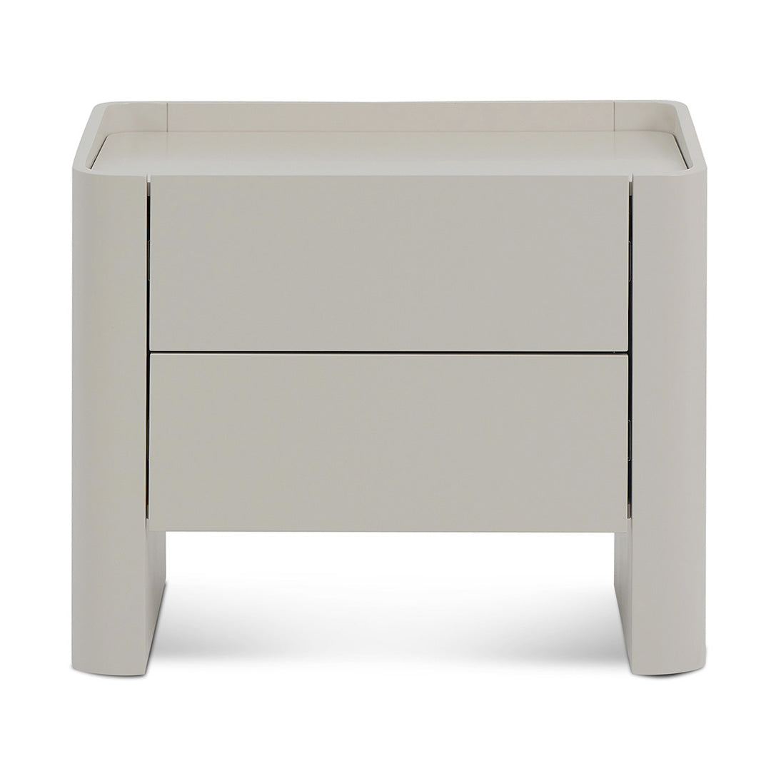 Latonya Bedside Table - Light Grey