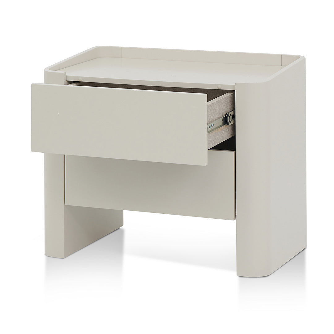 Latonya Bedside Table - Light Grey