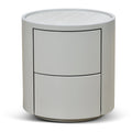 Nithya Bedside Table - Light Grey