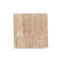 Costin 50cm Travertine Top Side Table - Natural