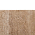 Costin 50cm Travertine Top Side Table - Natural