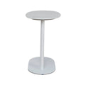 Alwin 60cm Marble Side Table - White Base