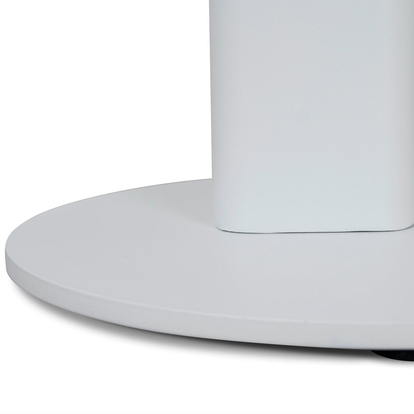 Alwin 60cm Marble Side Table - White Base