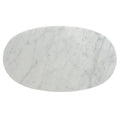 Alwin 60cm Marble Side Table - White Base