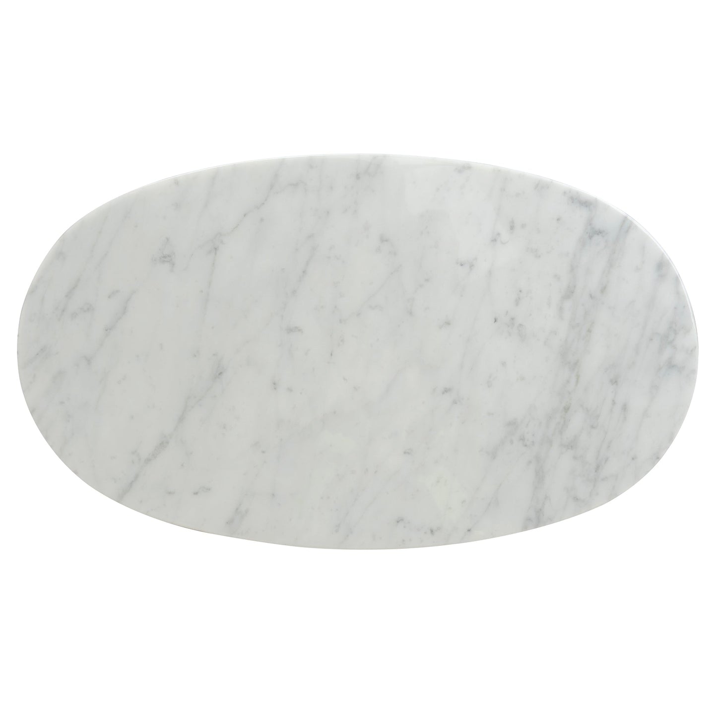 Alwin 60cm Marble Side Table - White Base