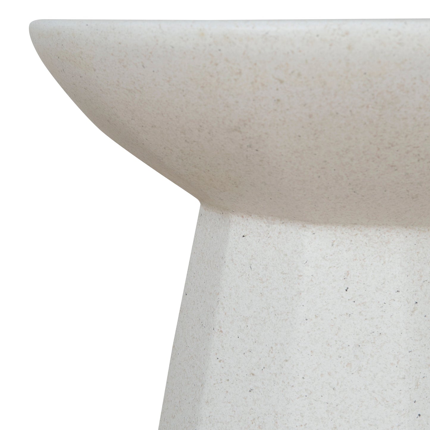 Boris 42cm Fibre Glass Side Table - White