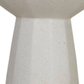 Boris 42cm Fibre Glass Side Table - White