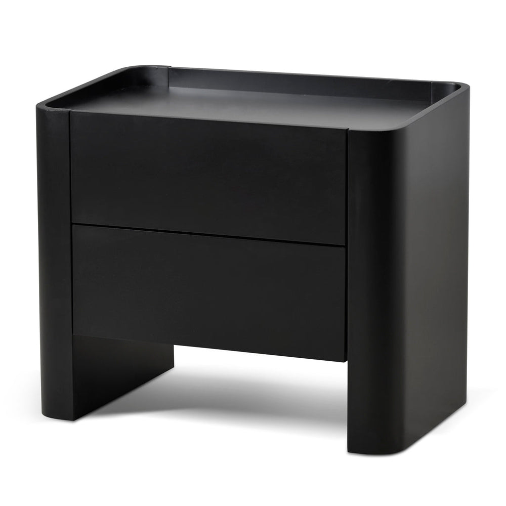 Latonya Bedside Table - Matte Black