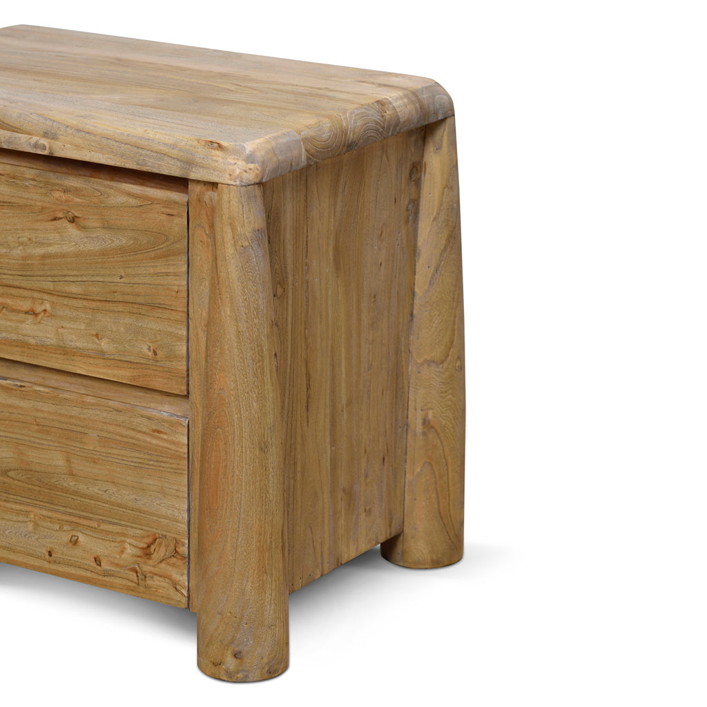 Varika 55cm Bedside Table - Natural