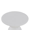 Gabriel Round Side Table - Full White