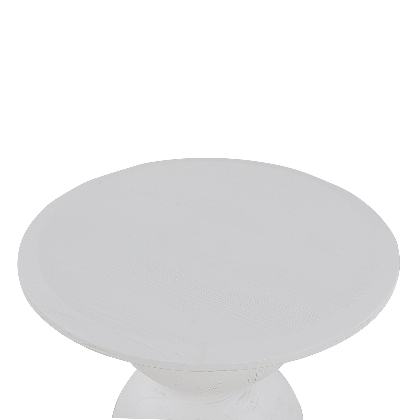 Gabriel Round Side Table - Full White