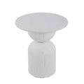 Gabriel Round Side Table - Full White