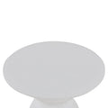 Gabriel Round Side Table - Full White