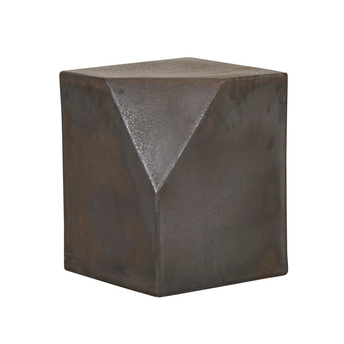 Hanson Cube Stool - Granite Black