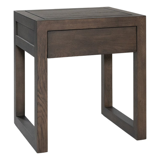 Strand Pedestal Bedside | Walnut