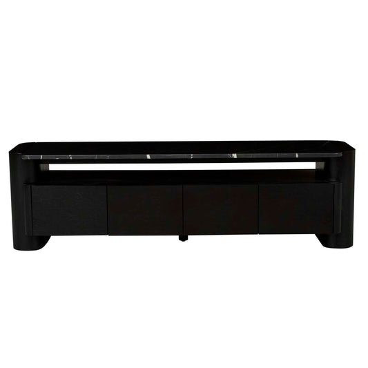 Floyd Marble Entertainment Unit - Matt Black Marble - Matt Black