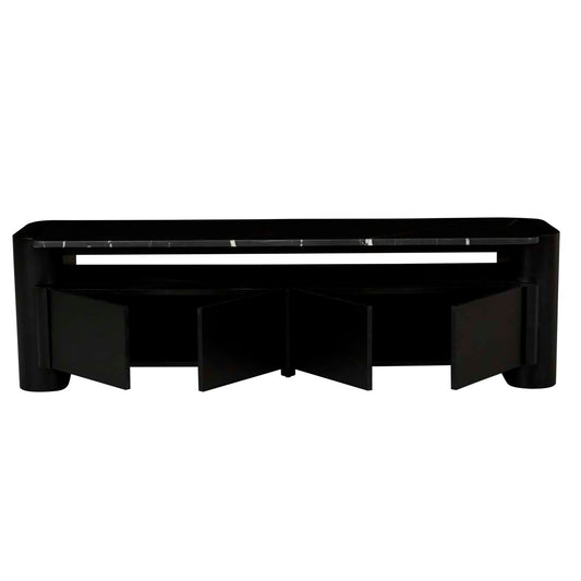 Floyd Marble Entertainment Unit - Matt Black Marble - Matt Black