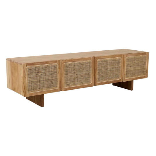 Freya Woven Entertainment Unit - Natural Teak