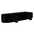 Oberon Crescent Entertainment Units - Matt Dark Oak