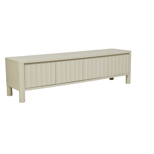 Oliver Fluted Entertainment Unit - Putty