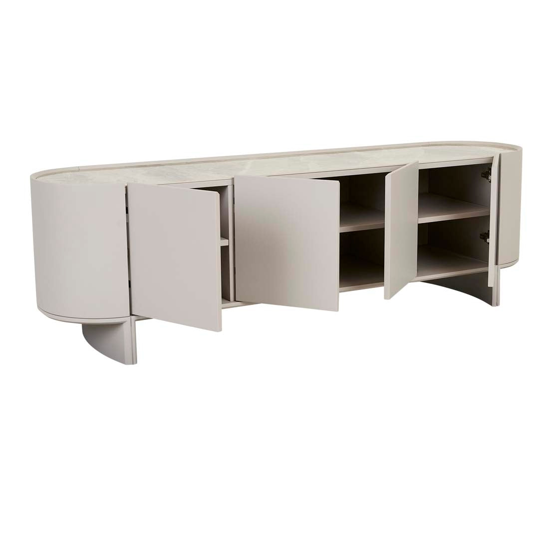 Tucci Entertainment Unit - Moon Grey - Matt Husk