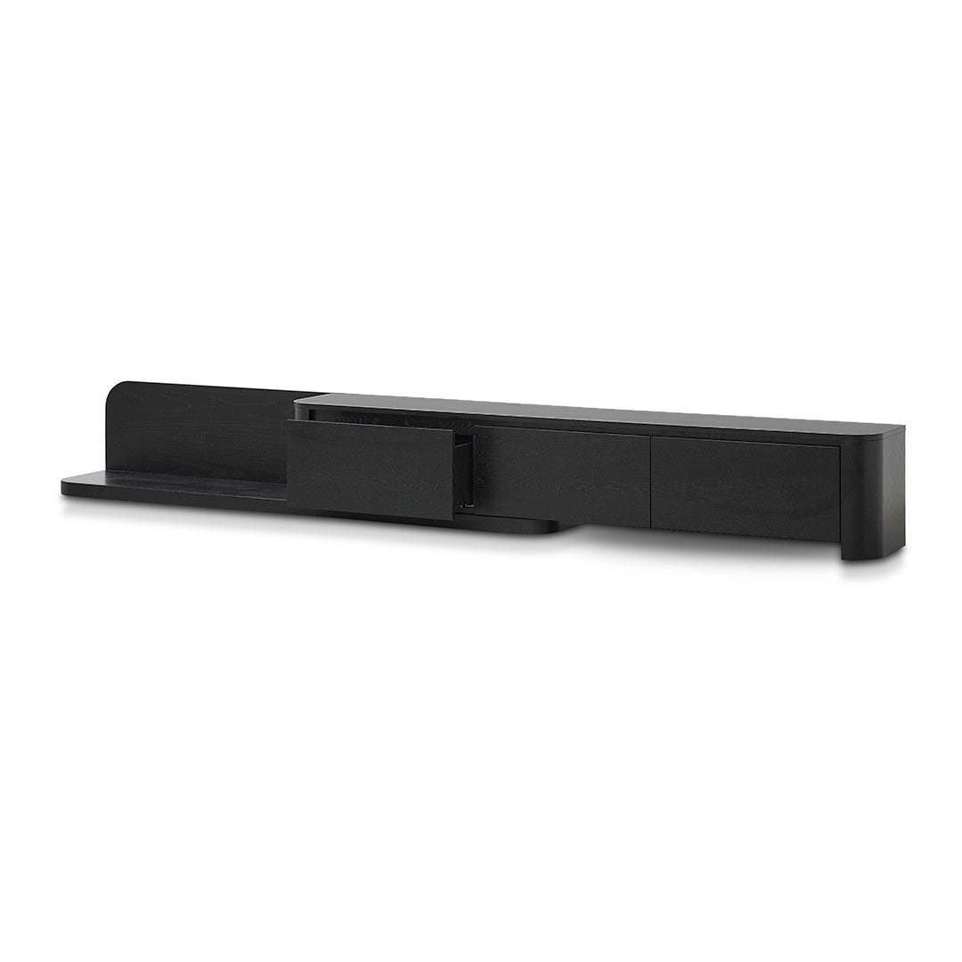 Anna Extendable TV Entertainment Unit - Full Black Oak