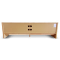 Linden 2.1m Travertine Top TV Entertainment Unit - Creme Ash