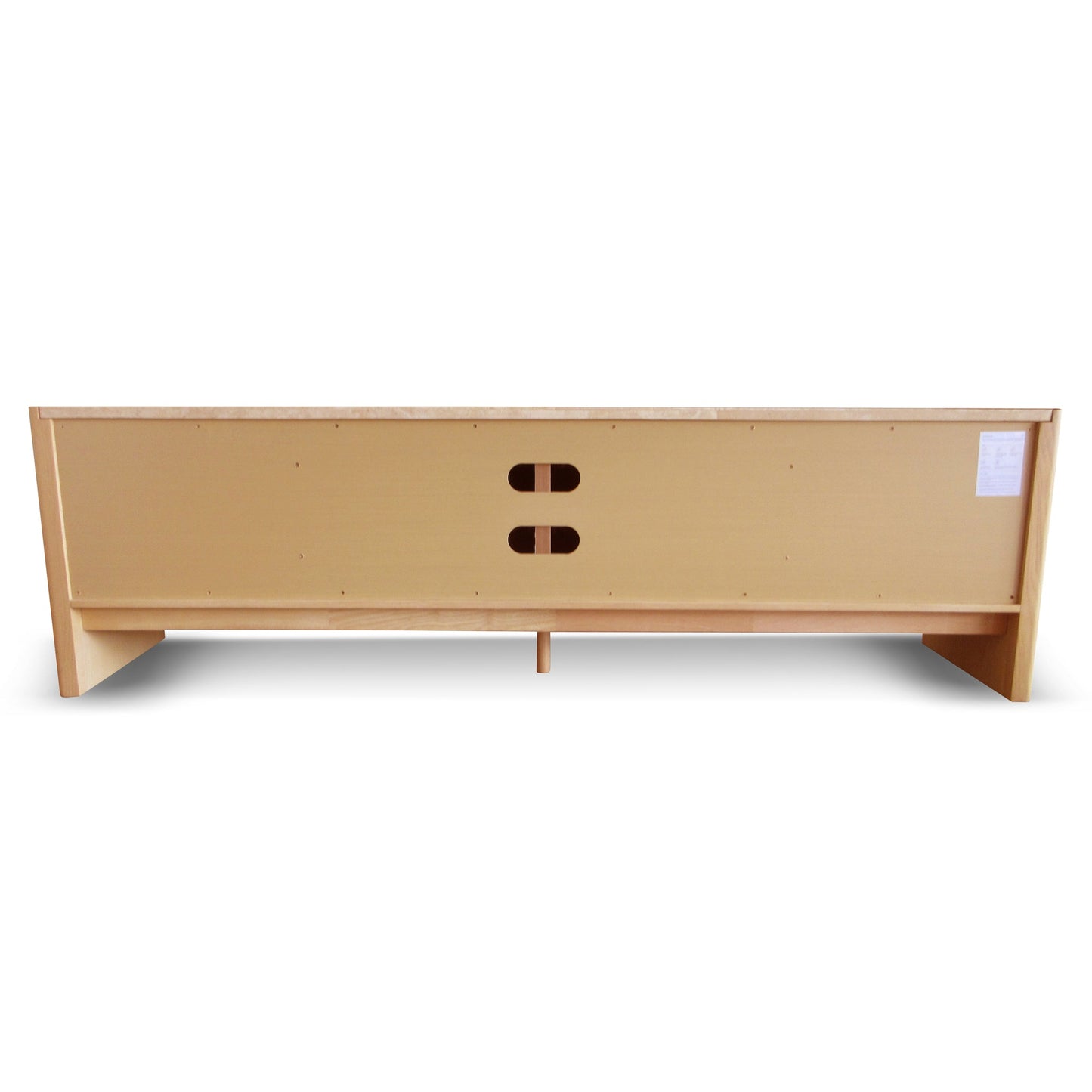 Linden 2.1m Travertine Top TV Entertainment Unit - Creme Ash