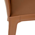 Carlo Dining Chair - Tan Recycled Leather