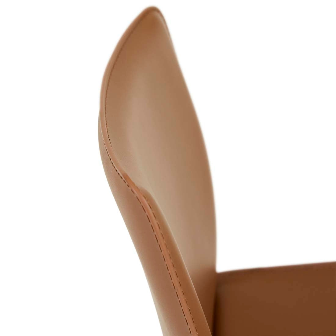 Carlo Dining Chair - Tan Recycled Leather