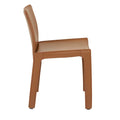 Carlo Dining Chair - Tan Recycled Leather