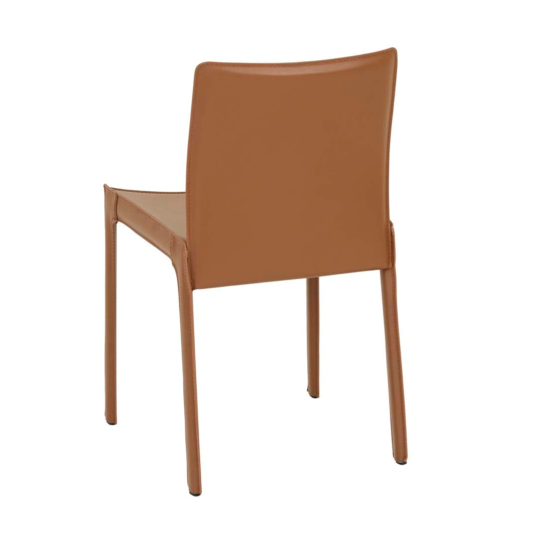 Carlo Dining Chair - Tan Recycled Leather