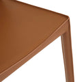 Carlo Dining Chair - Tan Recycled Leather