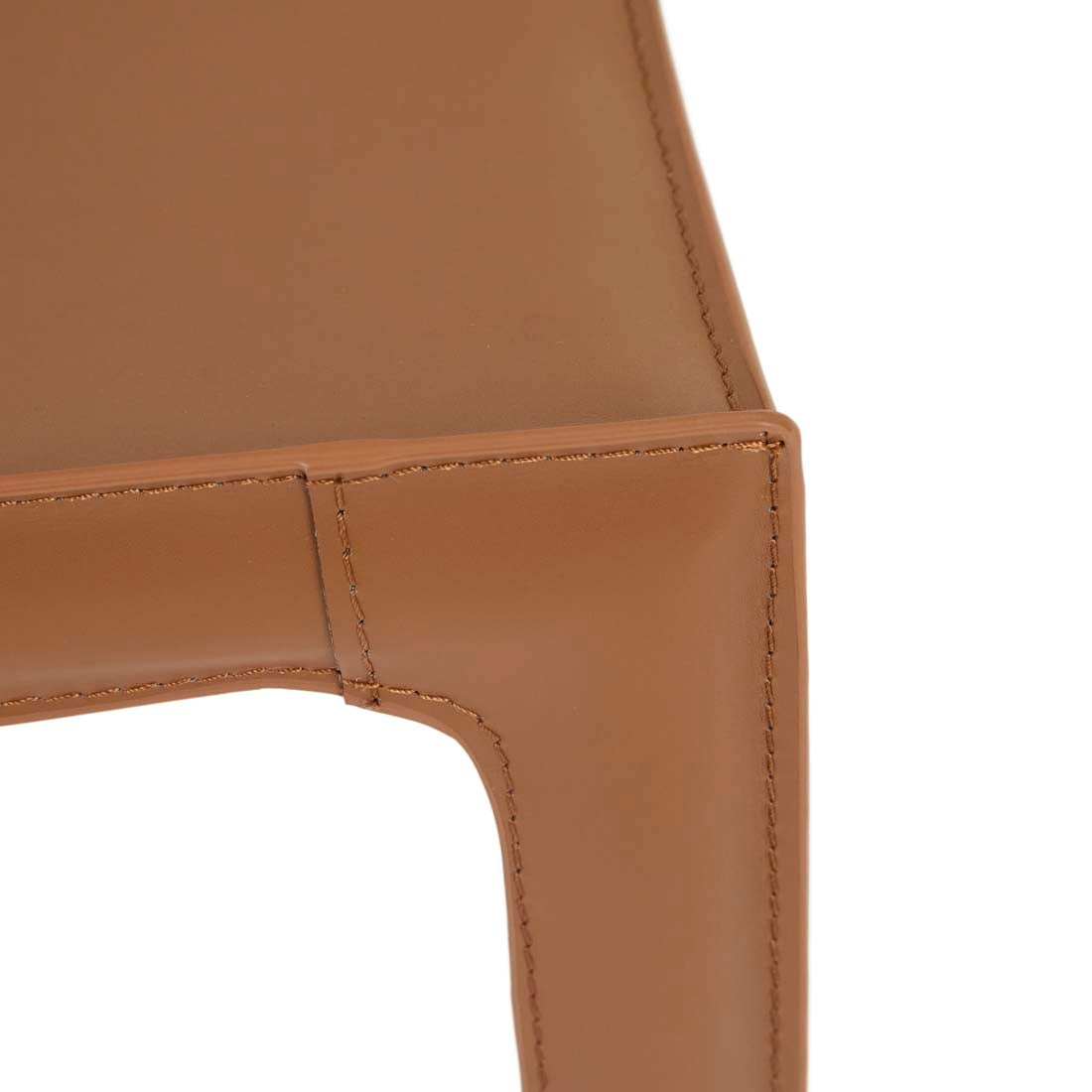 Carlo Dining Chair - Tan Recycled Leather