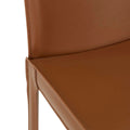 Carlo Dining Chair - Tan Recycled Leather