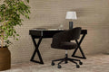 Norah Office Chair - Copeland Birch - Black Metal