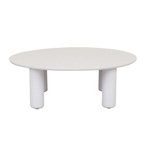 Artie Outdoor Pillar Coffee Table - White Speckle