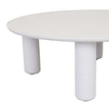 Artie Outdoor Pillar Coffee Table - White Speckle