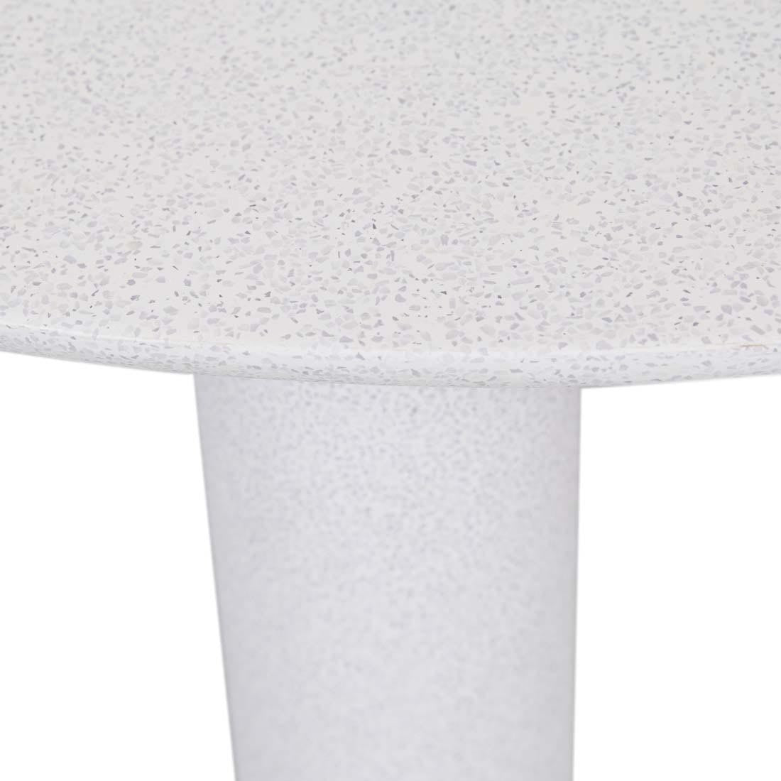 Artie Outdoor Pillar Coffee Table - White Speckle