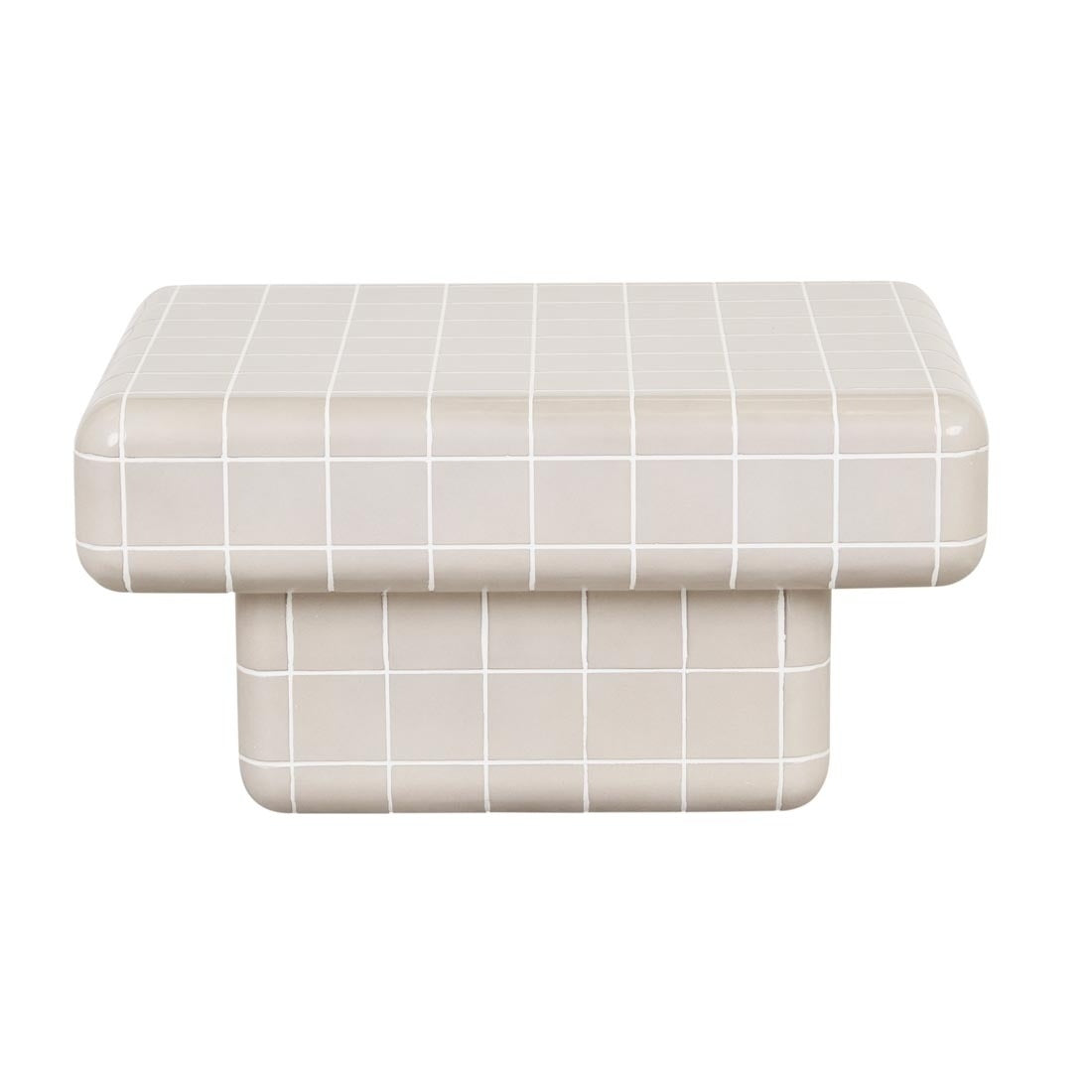 Seville Tile Coffee Table - Pearl White