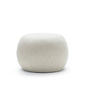 Raven Fabric Cushion Ottoman - Beige