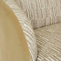 Kennedy Beckett 3 Seater Sofa - Mushroom Weave - Thyme Velvet