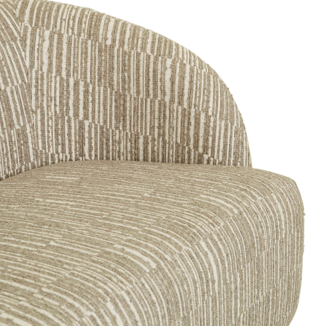 Kennedy Beckett 3 Seater Sofa - Mushroom Weave - Thyme Velvet